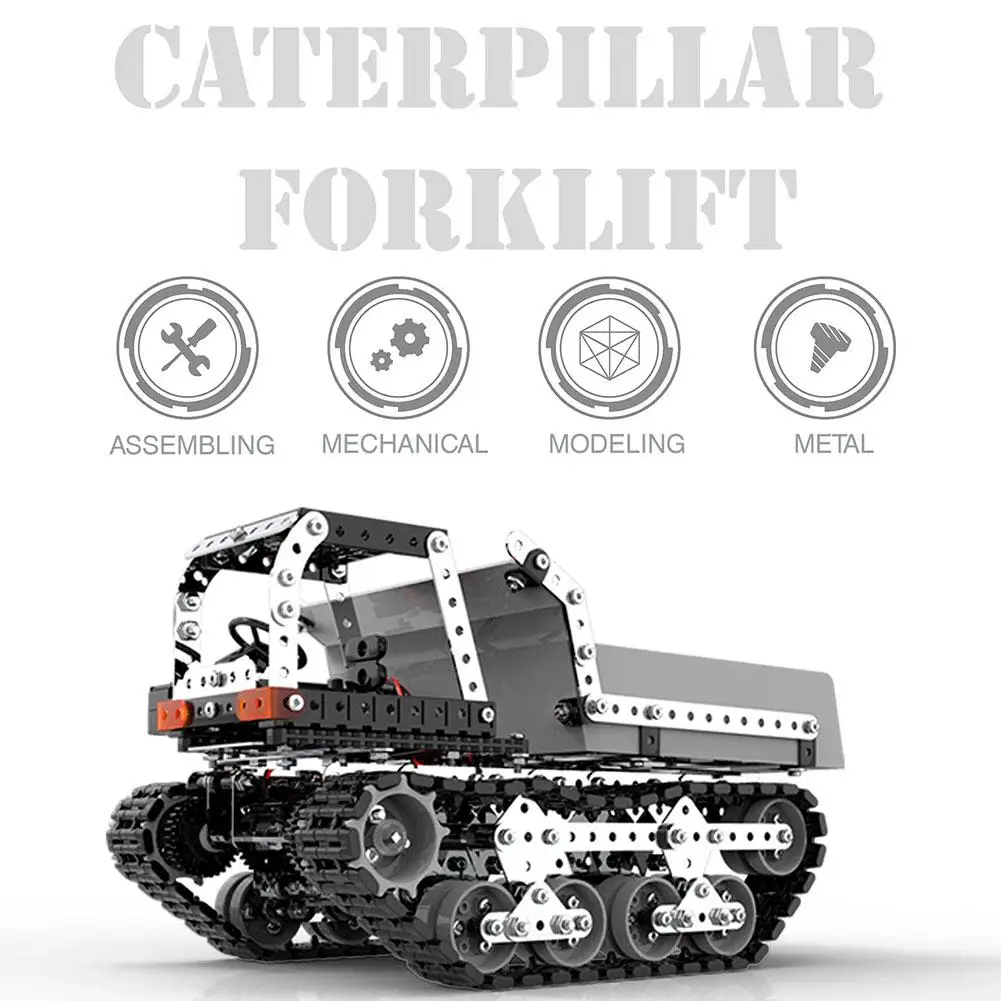 DIY строительные блоки из нержавеющей стали 2,4 г нержавеющая сталь дистанционное управление гусеничный самосвал строительные блоки для грузовиков для детей старше 3 лет