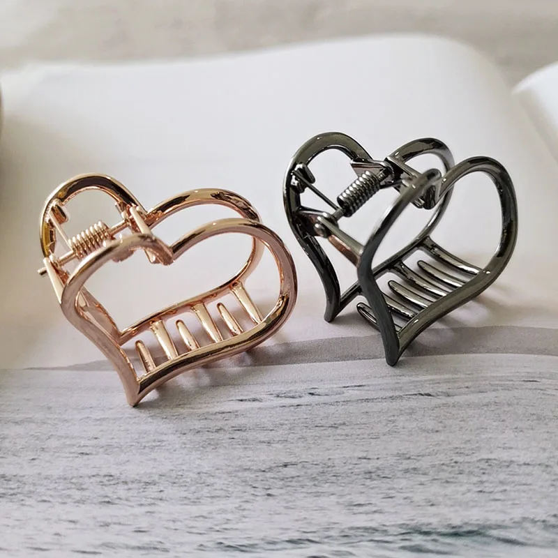 

4cm/8cm Geometric Hair Claws Adult Headwear Heart Star Hairpins Ornaments Hair Accessories For Women Hairgrips gold hairpins