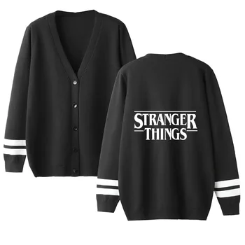 

Women Cardigan Sweater Stranger Things V-Neck Long Sleeve Crochet Knit Sweater Autumn High Quality Lovers Classic Sweater Tops