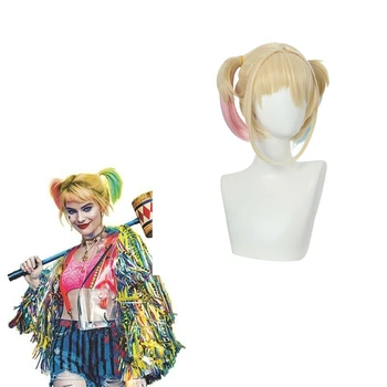 

Harley Quinn Halloween Cosplay Synthetic Hair Wig Movie Birds of Prey