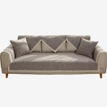 

Four Seasons Sofa Cover Towel Sofa Couch Cover Cotton Linen Sofa Towel Mats Protector Sofa Cover Non-Slip Sofa Slipcover