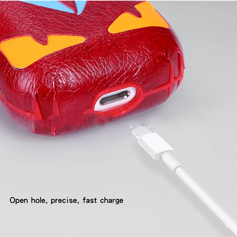 Роскошная сумка для Apple AirPods Bluetooth беспроводные наушники кожаный чехол Air Pods 1 2 Funda