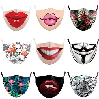 

Anti Dust Face Mask Washable Bacteria Proof Print Mouth Mask Protective PM2.5 Adult Mask Masque De Protection Reusable Flu Mask