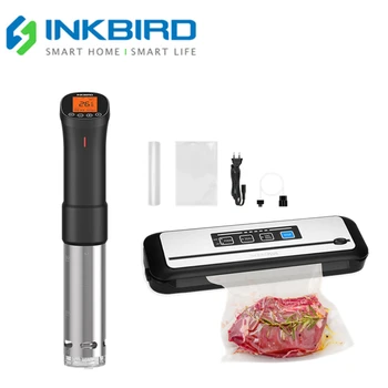 INKBIRD 건강한 라이프 스타일 추천! Sous Vide Wi-Fi ISV-200W 슬로우 쿠커 1000W 침수 순환기 + 진공 실러 씰링 도구