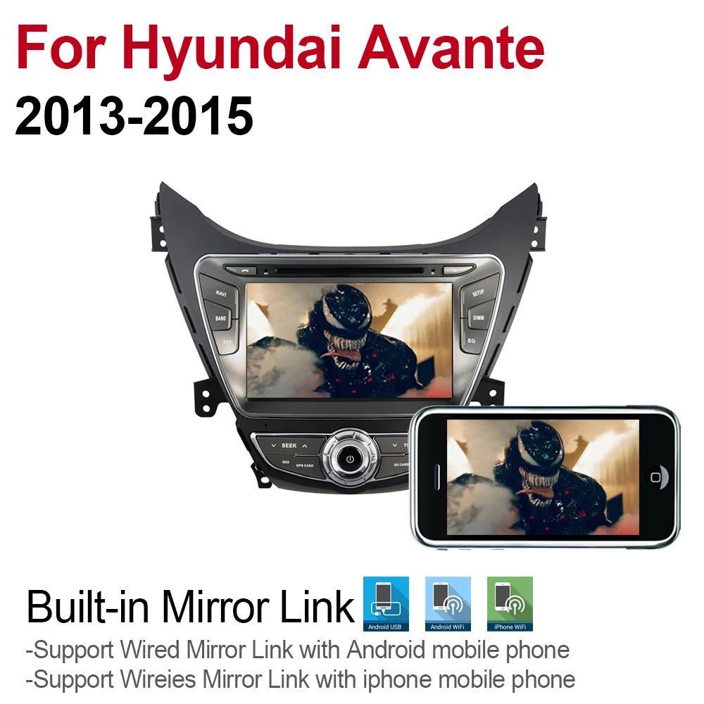 Top ZaiXi 4GB android 9.0 car dvd player for Hyundai Avante 2013~2015 Multimedia GPS Navigation Map Autoradio WiFI Bluetooth 3