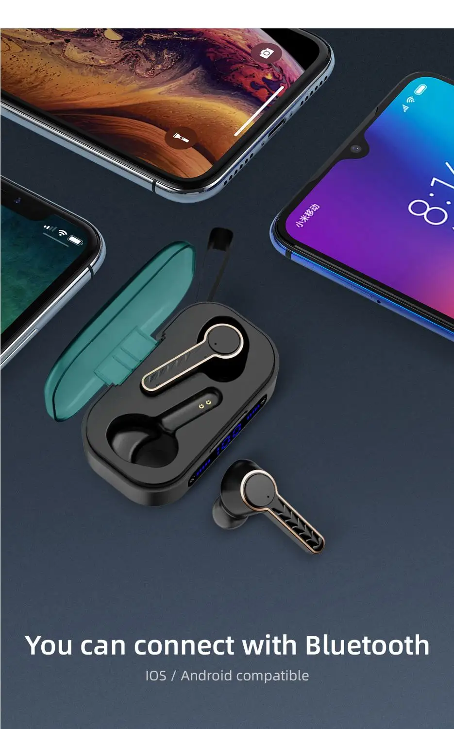 Новинка 2020 беспроводные наушники Bluetooth 5 0 вкладыши с сенсорным управлением