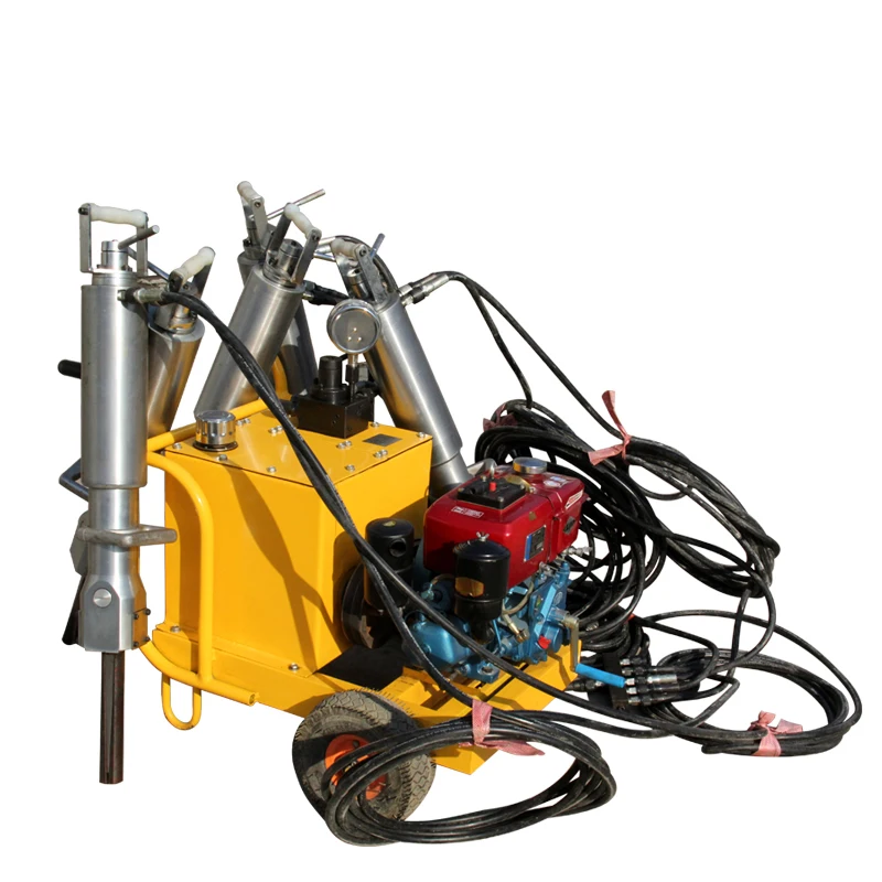 hydraulic rock splitting machine electric diesel mountain splitter gun large concrete splitting machine