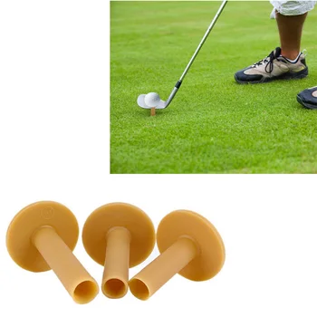 

3pcs Sport Durable Mini T-shape Golf Tee Driving Range Training Play Practice Mat Practical Rubber Outdoor Mixed Size