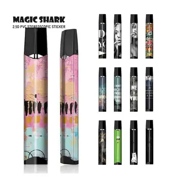 

Magic Shark Cat Painting ME + YOU Julie Lion You Jump I Jump Full Sticker Wrap Film Cover Case for Smok Infinix 2