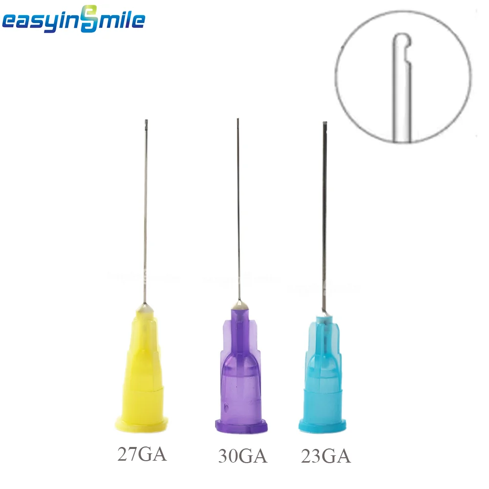 25pcs Dental Endo Irrigation Needle Tips Endclosed Side Hole Tips