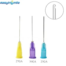 

25Pcs Dental Endo Irrigation Needle Tips End-Closed Side Hole Tips EASYINSMILE Disposable Lab Plastic Syringe