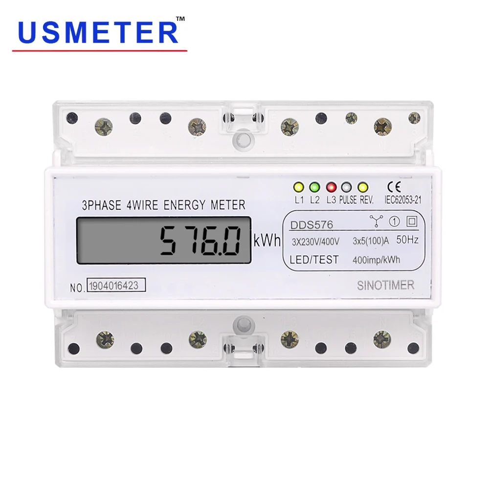 DDS576 380V 100A Display LCD contatore elettrico intelligente