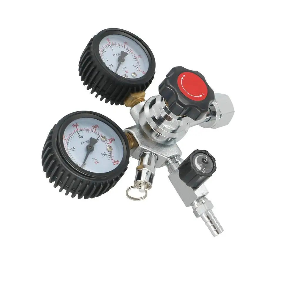 CGA320 Dual Gauge CO2 Gas Regulator for Homebrew Soda Draft Beer