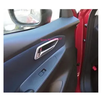 

Car Cover Sticker Trim ABS Chrome Door Inner Built Handle Bowl Frame Lamp 4pcs For Mazda 2 Demio 2015 2016 2017 2018 2019