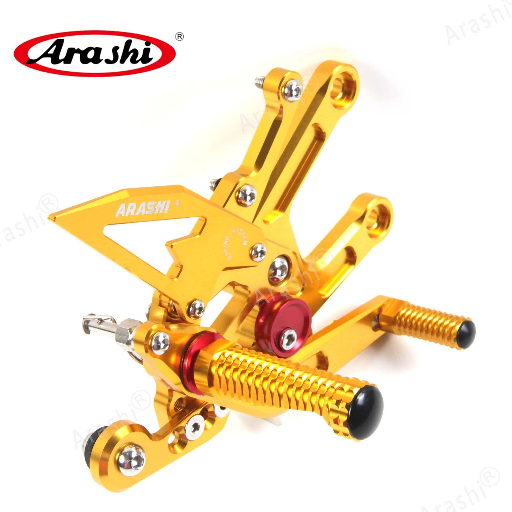 Arashi 1 комплект ЧПУ Регулируемая подножка подножки для YAMAHA YZF R6 мотоцикл Rider Rearset YZF-R6 R 6 600cc 17 18