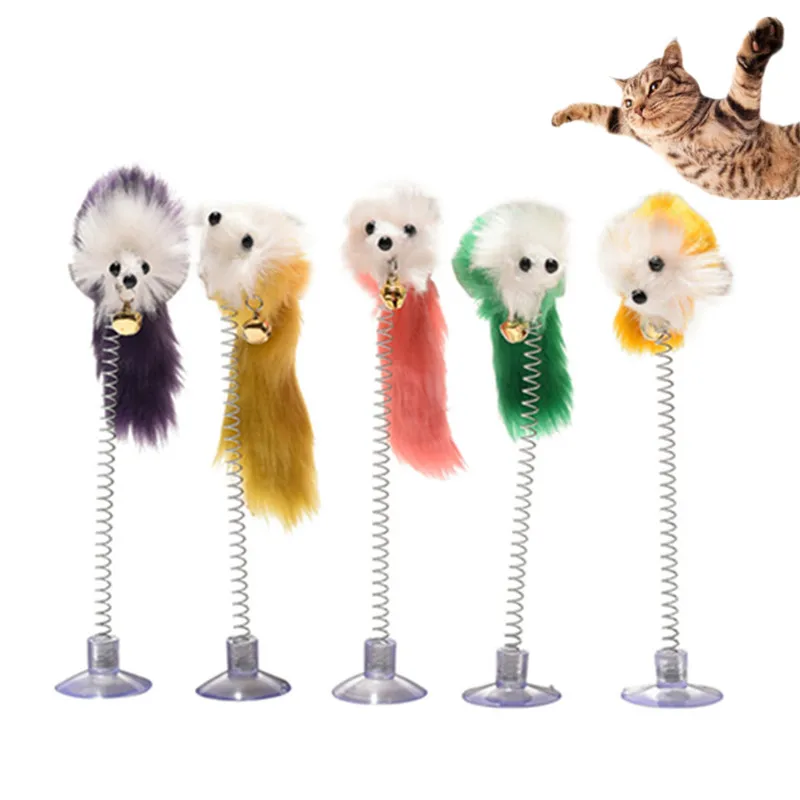 1 шт. пластиковые кошачьи игрушки перо забавная форма кошки мышки 20x10 см ложная