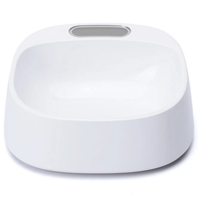 

Antibacterial Abs Weighing Pets Feeding Bowl With Lcd Screen For Dogs Cats Kitten Electrical Smart 450Ml Waterproof Washable