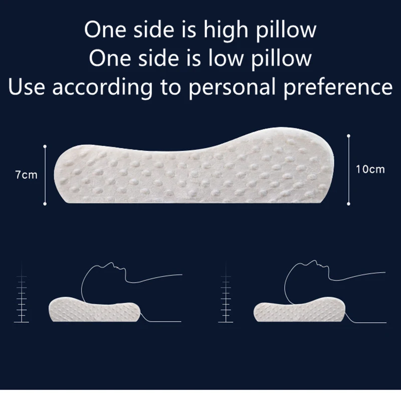 Ортопедические массажный эффект латексная подушка для сна облегчение боли в шее Шейная кровать подушка мягкая подушка памяти для боковые