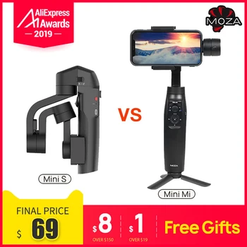 

MOZA MINI MI MINI S 3-Axis Handheld Smartphone Gimbal Stabilizer for iPhone X 8Plus Samsung S9 S8 S7 VS Zhiyun Smooth Q 4 Vimble