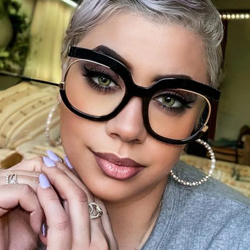 Occhiali da lettura presbiopia quadrati Overszied donna occhiali