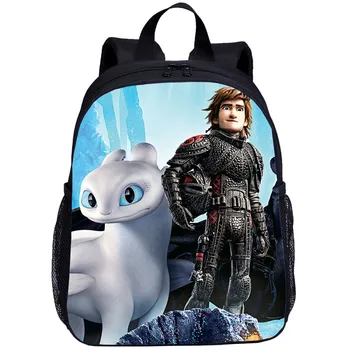 

Small Backpack For Kids Boys Girls How To Train Your Dragon 3D Printing School Bag Kindergarten Bookbag Satchels Mochila Escolar