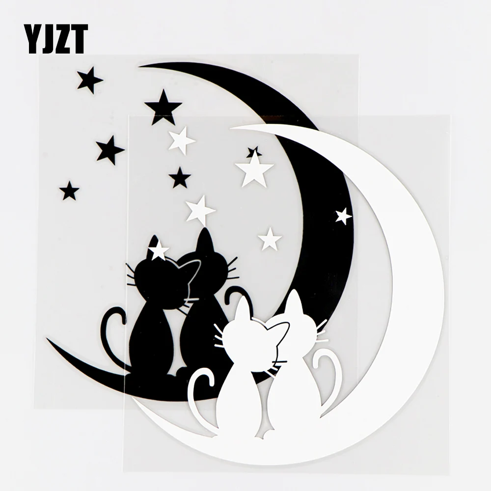 Cat in the Moon,funny cute cat' Sticker