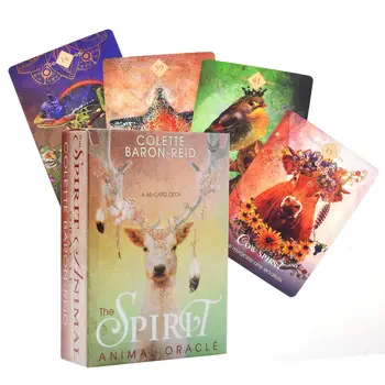 

Full English The Spirit Animal Oracle cards A 68-Card tarot Deck Divination board game