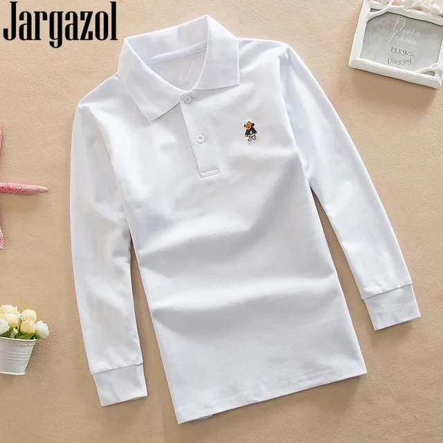 Jargazol Autumn Boys Shirts: Fashionable and Comfortable Polo Shirts for School