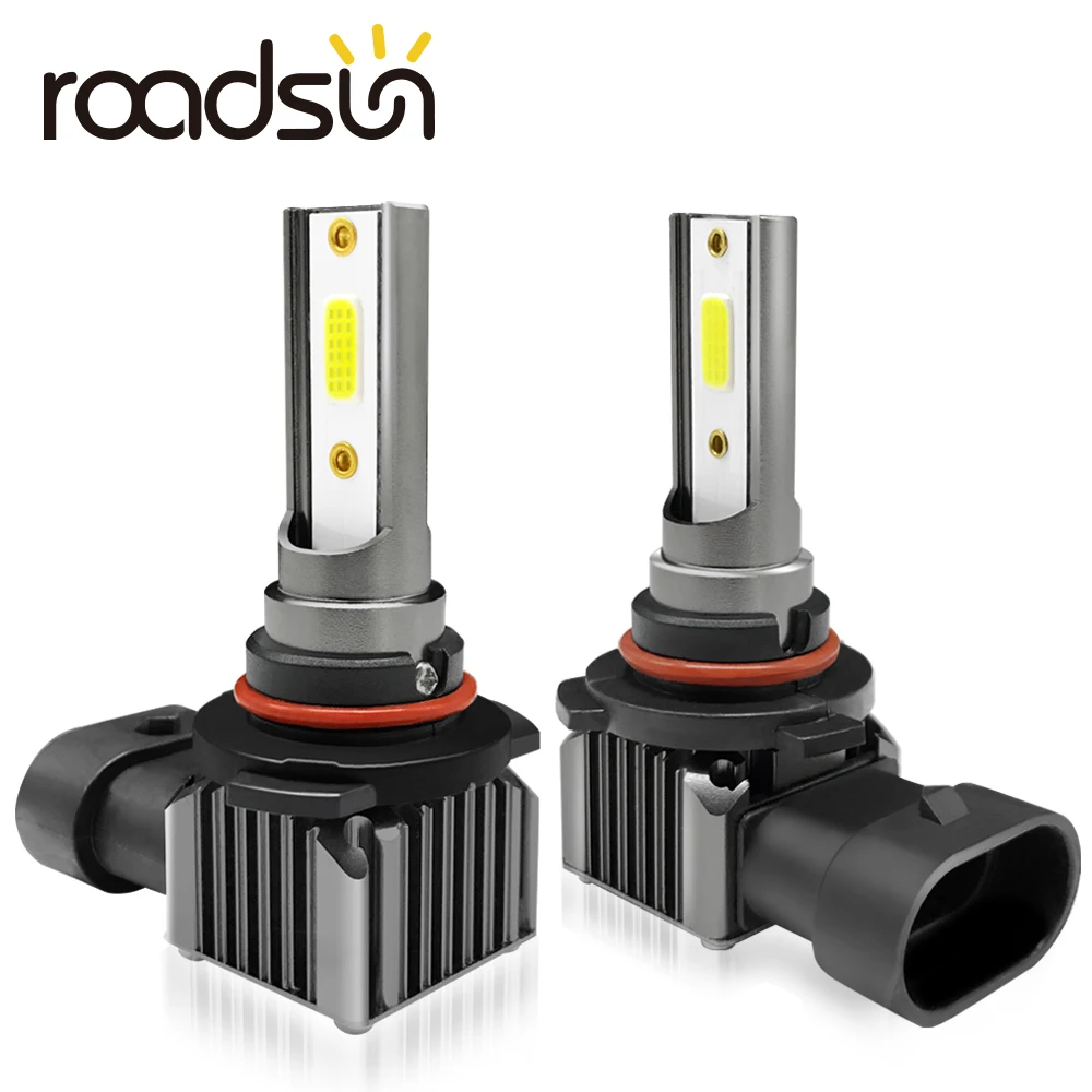 Светодиодные лампы roadsun для автомобильных фар H7 H4 H1 суперминиатюрные