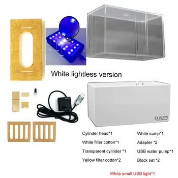 

Desktop Aquarium Upgraded Mini Plastic Silent Fish Tank with LED Water Filter LED Air Pump High Quality Aquarium Filter Pump