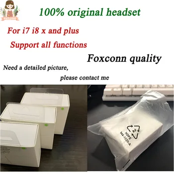 

10pcs/lot original Quality headset in ear earphone with Remote Mic With Retail Packing For ip xs X 7/8 7/8plus