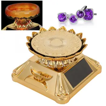 

Rotating Solar Energy Multi-Purpose Watch Phone Jewelry Display Makeup Holder Rack Rotating Jewelry Stand Holder