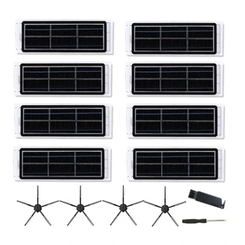 

Activated Carbon Filters+5-Arm Side Brushes+Screwdriver+Cleaning Brush for XIAOMI Roborock S50 Vacuum Cleaner Parts