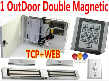 

One OutDoor IP Controller+Metal Keyboard Pin-Code/RFID EM ID Card reader For One Door Access Wiegand read+Door PCB controller