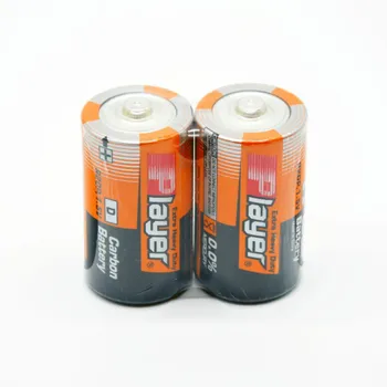 

R20P 2 Pcs/Shrink Bag Y Player 720 Mins Zinc Carbon Dry Battery Size D UM-1 for Flashlight 1.5V Heavy Duty
