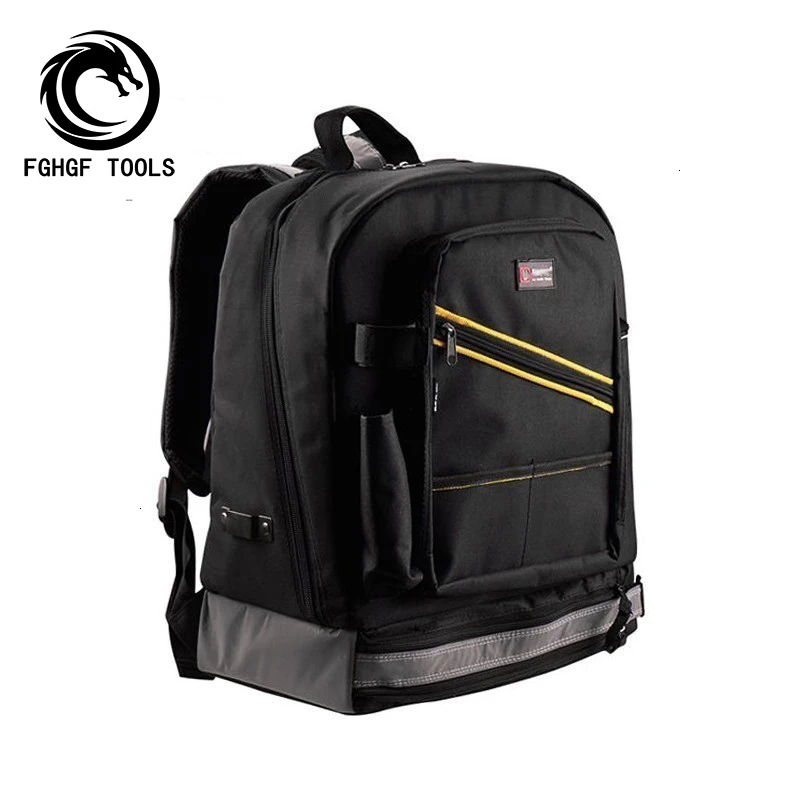 

FGHGF Multifunction Waterproof Backpack Tool Work Bag Storage Electrician Carpenter Cases Instrument With Handbag Toolkit