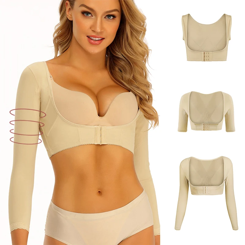Body Shaper Women Arms Slimming Shoulder Underwear Back Posture Corrector Chest Lifter Humpback Prevent Corset