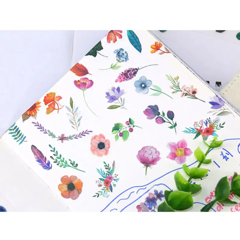 6Pcs Flower Leaves Resin Sticker Epoxy Resin Mold Frame Fillers Material Jewelry 634D