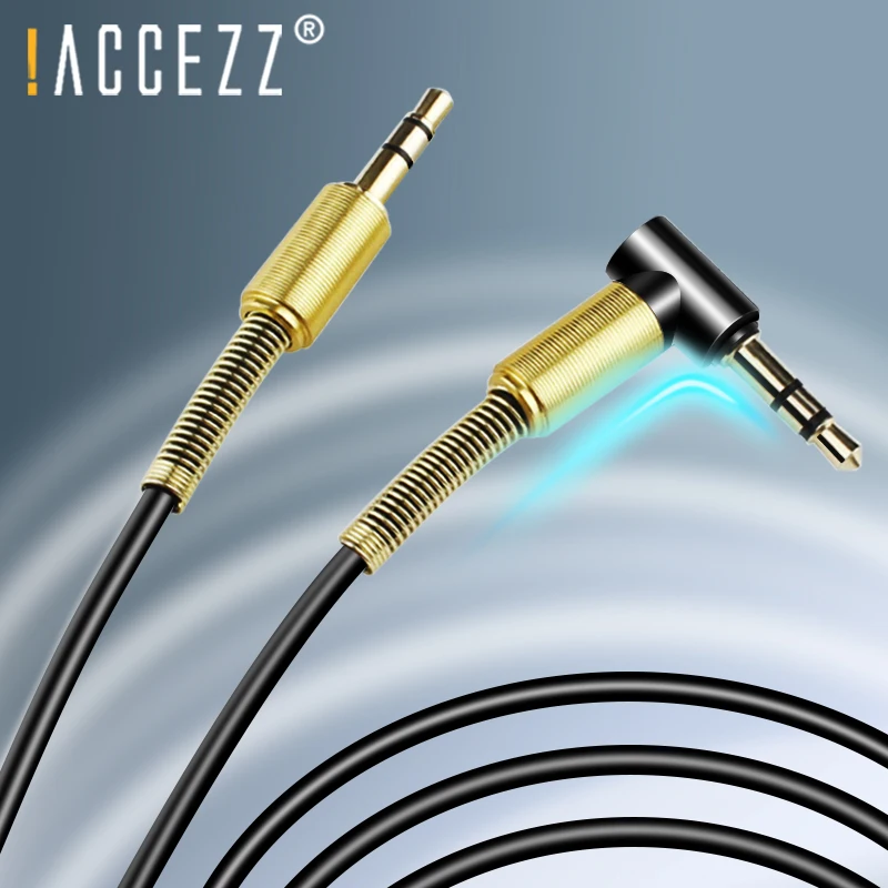 

!ACCEZZ Aux Cable Jack 3.5mm Audio Cable Male to Male Line Headphone Speaker Car For iphone Xiaomi Redmi5 Plus Aux Splitter Cord
