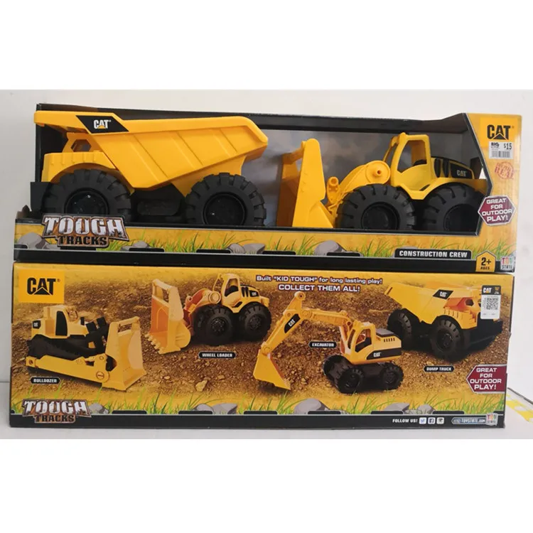 

CAT Children Engineering Vehicle Model Digging Excavator Bulldozer Dumpers Beach Toys 10-Inch Double Package