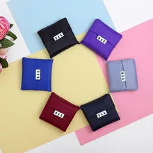 Портативная складная сумка для покупок, одноцветная Женская многоразовая складная сумка для покупок, сумка для покупок