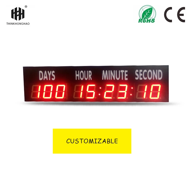 large size 4inch days,hours,minutes and seconds countdown clock(HIT9-4R with sticker)