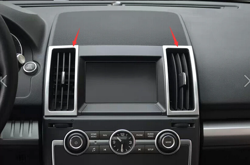 

Yimaautotrims Front Air Conditioning Outlet Vent Frame Cover Trim 6 Pcs Fit For Land Rover Freelander 2 LR2 2013 2014 2015 ABS