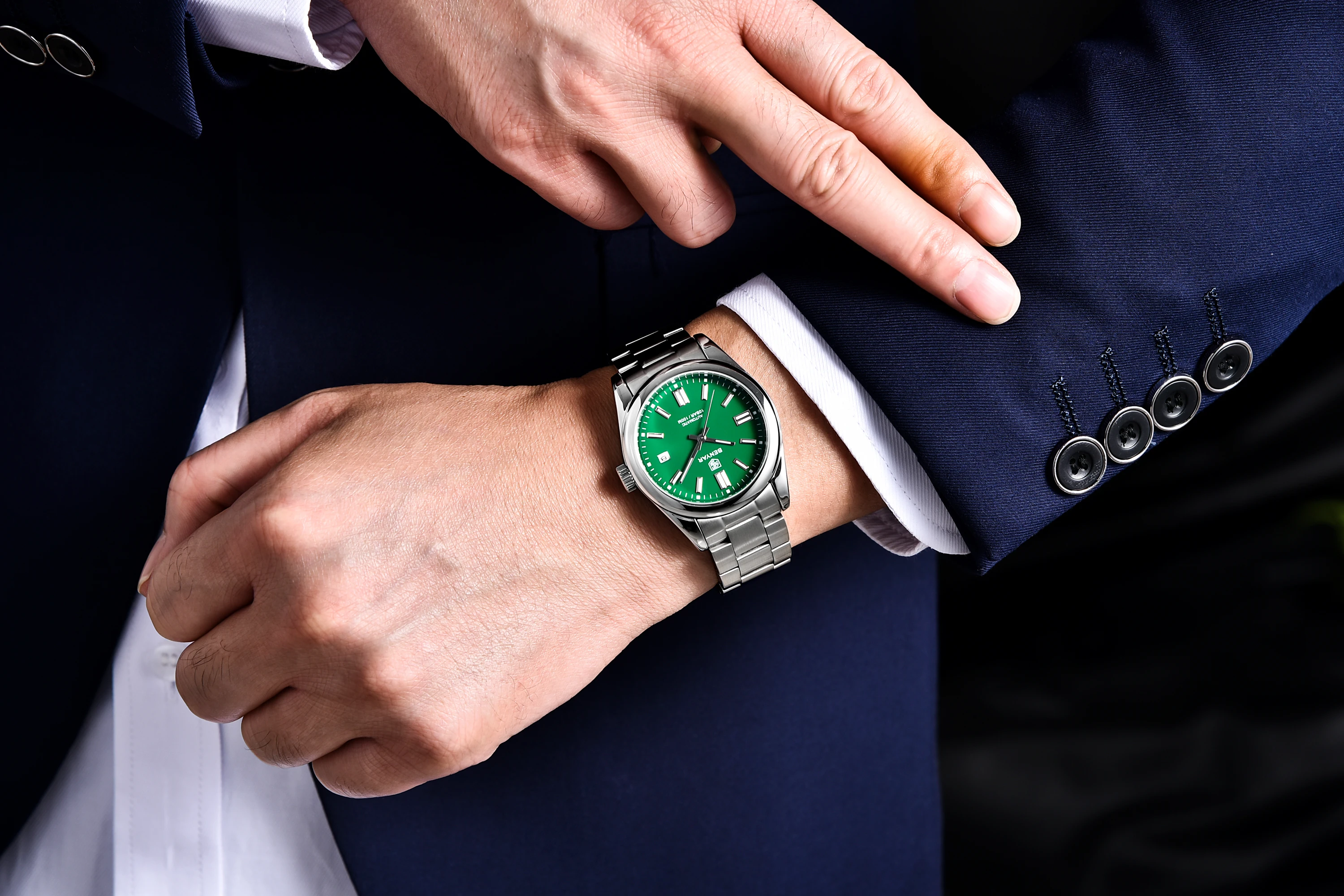 2021 New BENYAR 39MM Men's Watches Mechancial Watch Men Luxury Automatic watch for men Stainless steel Waterproof Clock Man