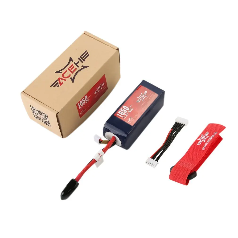 

High Voltage Durable Lithium Polymer Battery Portable ACEHE 14.8V 1650mAh 75C XT60 High Discharge Lipo Battery For HV Series