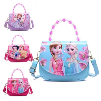 

Hot Sale Cartoon Elsa Princess Pattern Print Children Handbag Lovely Kids Shoulder Bag Girls Snow Queen Shoulder bags for girls