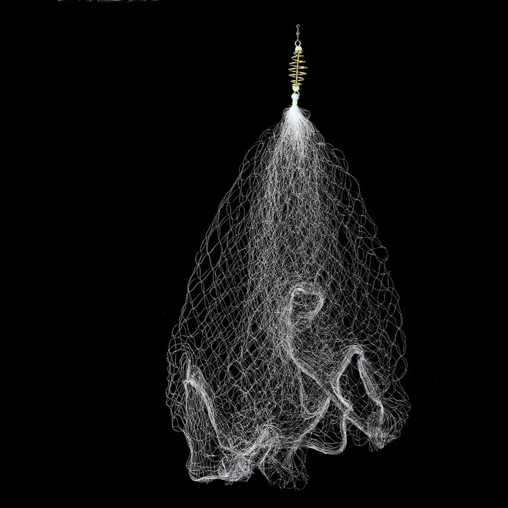 12 Size Nylon Fishing Net Trap Bead Copper Spring Shoal Netting Sticky Fishing Net Fishnet Tackle Fishing Accessories 1008