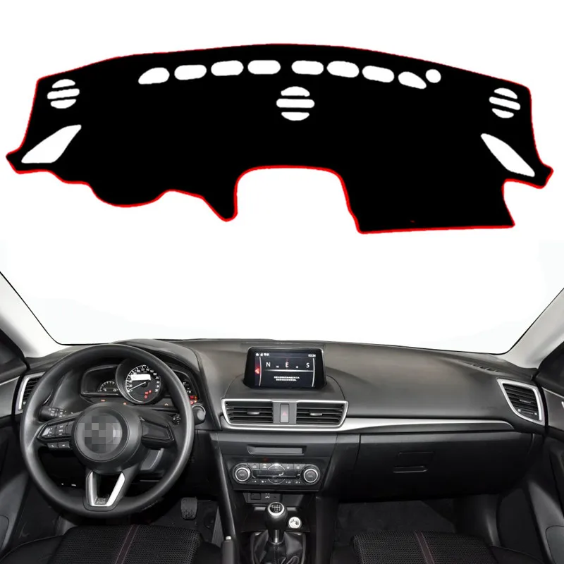 

Car Dashboard Cover Mat Pad Dash Sun Shade Instrument Protector Carpet Accessories For Mazda 3 M3 Axela 2014 2015 2016 2017 2018