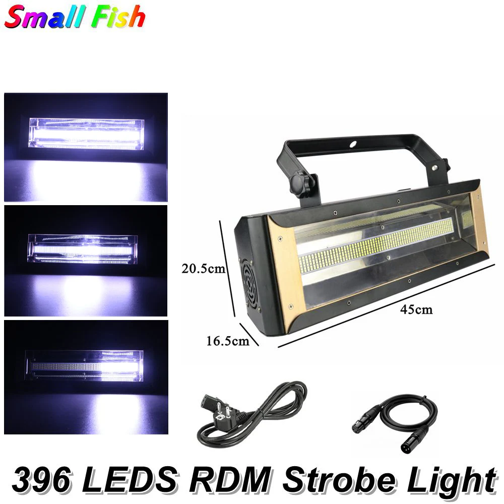 

2020 Free Shipping 200W Strobe Light DMX Super Bright 396 LEDS DMX Strobe Flash Light Stroboscope Wash Lighting Effect Dj Lights