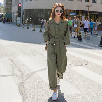 

Lady New Long Sleeve Jumpsuit Women 2020 Personality Casual Rompers Womens Temperament Slim Jumpsuits